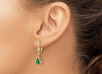 14k Yellow Gold Earrings Style XLB103MS - Classique Jewelry Inc.