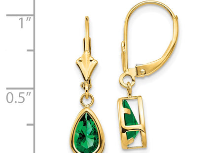 14k Yellow Gold Earrings Style XLB103MS - Classique Jewelry Inc.