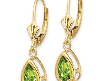 14k Yellow Gold Earrings Style XLB103PE - Classique Jewelry Inc.