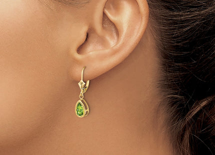 14k Yellow Gold Earrings Style XLB103PE - Classique Jewelry Inc.