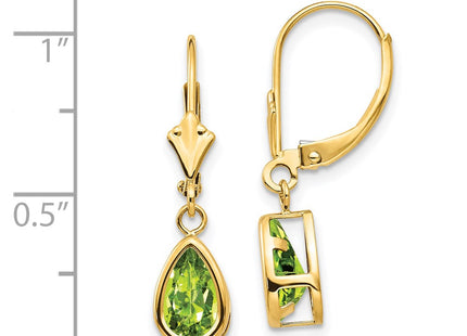 14k Yellow Gold Earrings Style XLB103PE - Classique Jewelry Inc.