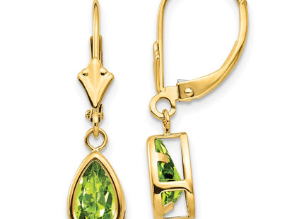 14k Yellow Gold Earrings Style XLB103PE - Classique Jewelry Inc.