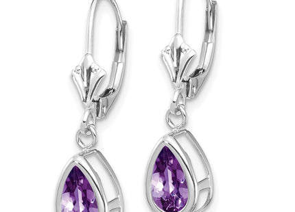 14k White Gold Earrings Style XLB103WAM - Classique Jewelry Inc.