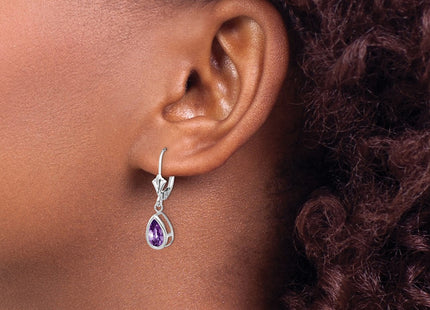 14k White Gold Earrings Style XLB103WAM - Classique Jewelry Inc.
