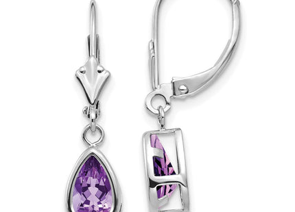 14k White Gold Earrings Style XLB103WAM - Classique Jewelry Inc.