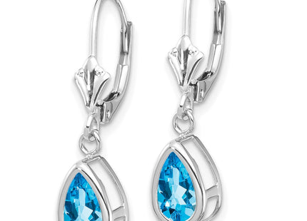 14k White Gold Earrings Style XLB103WBT - Classique Jewelry Inc.