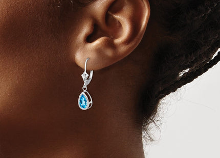 14k White Gold Earrings Style XLB103WBT - Classique Jewelry Inc.