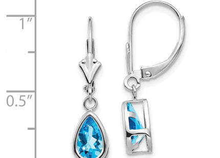 14k White Gold Earrings Style XLB103WBT - Classique Jewelry Inc.