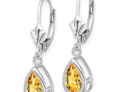 14k White Gold Earrings Style XLB103WCI - Classique Jewelry Inc.
