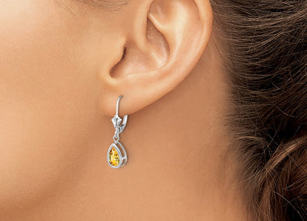 14k White Gold Earrings Style XLB103WCI - Classique Jewelry Inc.