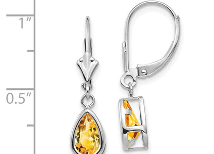 14k White Gold Earrings Style XLB103WCI - Classique Jewelry Inc.