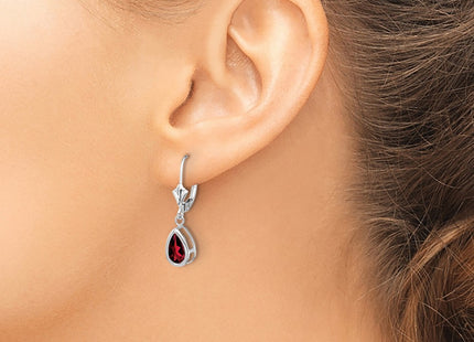 14k White Gold Earrings Style XLB103WGA - Classique Jewelry Inc.