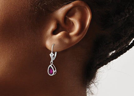 14k White Gold Earrings Style XLB103WRG - Classique Jewelry Inc.