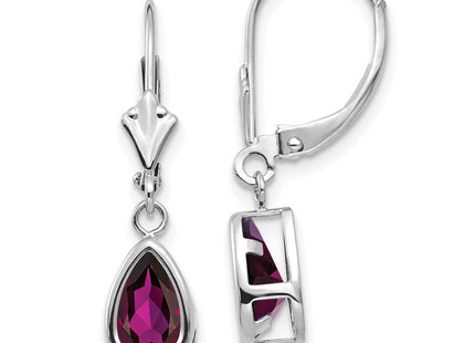 14k White Gold Earrings Style XLB103WRG - Classique Jewelry Inc.