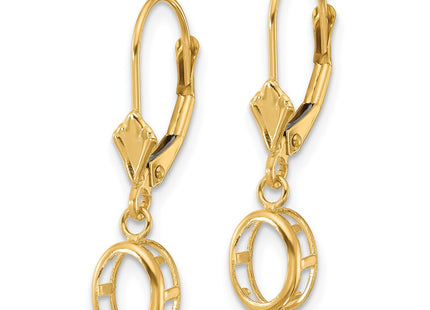 14k Yellow Gold Earrings Style XLB106 - Classique Jewelry Inc.