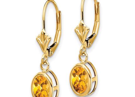 14k Yellow Gold Earrings Style XLB106CI - Classique Jewelry Inc.