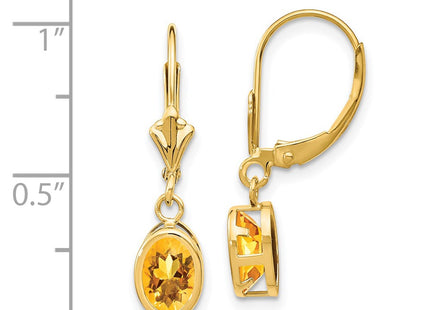 14k Yellow Gold Earrings Style XLB106CI - Classique Jewelry Inc.
