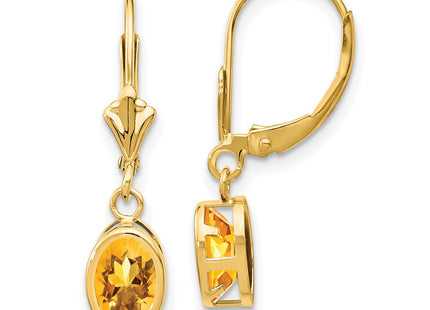 14k Yellow Gold Earrings Style XLB106CI - Classique Jewelry Inc.
