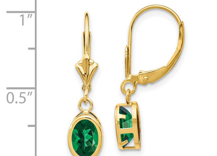 14k Yellow Gold Earrings Style XLB106MS - Classique Jewelry Inc.