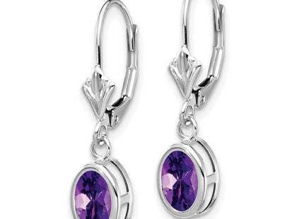 14k White Gold Earrings Style XLB106WAM - Classique Jewelry Inc.