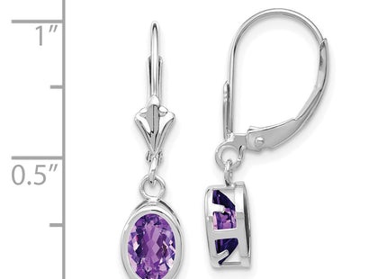 14k White Gold Earrings Style XLB106WAM - Classique Jewelry Inc.