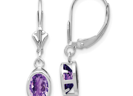 14k White Gold Earrings Style XLB106WAM - Classique Jewelry Inc.