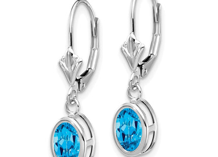 14k White Gold Earrings Style XLB106WBT - Classique Jewelry Inc.