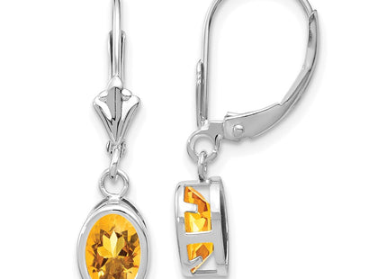 14k White Gold Earrings Style XLB106WCI - Classique Jewelry Inc.