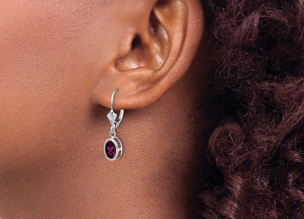 14k White Gold Earrings Style XLB106WRG - Classique Jewelry Inc.