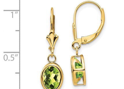 14k Yellow Gold Earrings Style XLB107PE - Classique Jewelry Inc.