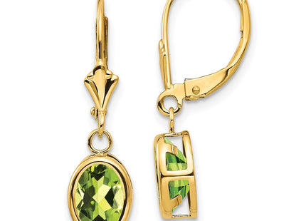 14k Yellow Gold Earrings Style XLB107PE - Classique Jewelry Inc.