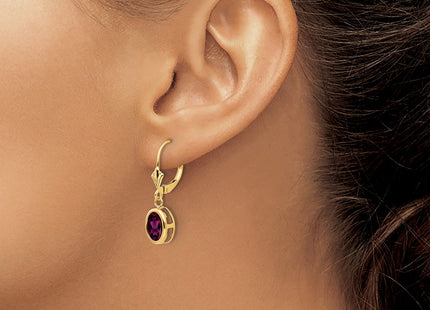 14k Yellow Gold Earrings Style XLB107RG - Classique Jewelry Inc.