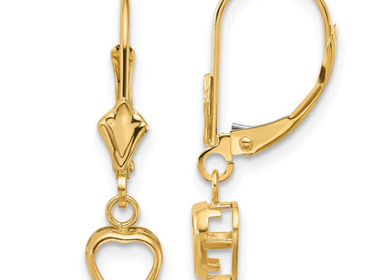 14k Yellow Gold Earrings Style XLB109 - Classique Jewelry Inc.