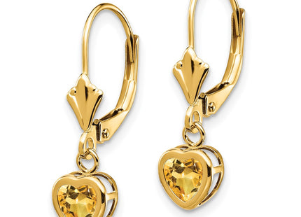 14k Yellow Gold Earrings Style XLB109CI - Classique Jewelry Inc.