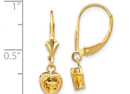 14k Yellow Gold Earrings Style XLB109CI - Classique Jewelry Inc.