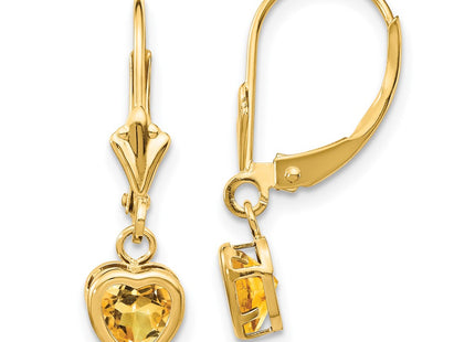 14k Yellow Gold Earrings Style XLB109CI - Classique Jewelry Inc.