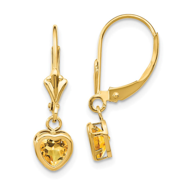 14k Yellow Gold Earrings Style XLB109CI - Classique Jewelry Inc.
