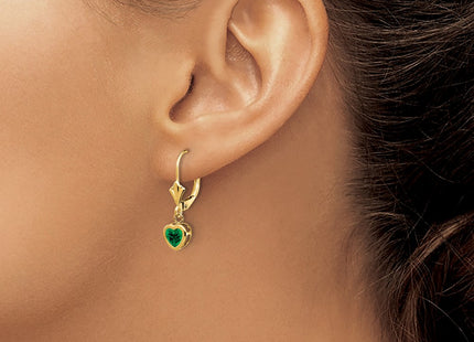 14k Yellow Gold Earrings Style XLB109MS - Classique Jewelry Inc.