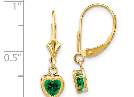 14k Yellow Gold Earrings Style XLB109MS - Classique Jewelry Inc.