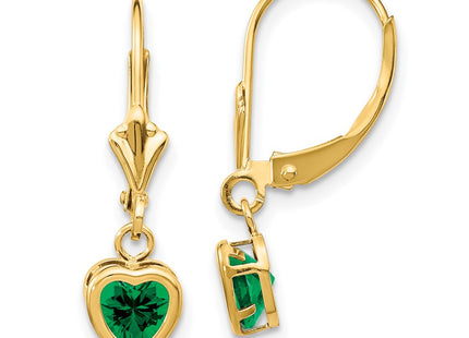 14k Yellow Gold Earrings Style XLB109MS - Classique Jewelry Inc.