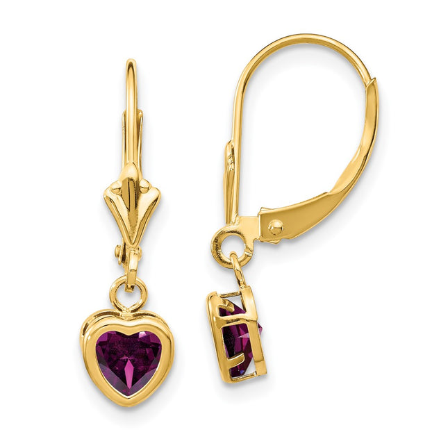 14k Yellow Gold Earrings Style XLB109RG - Classique Jewelry Inc.