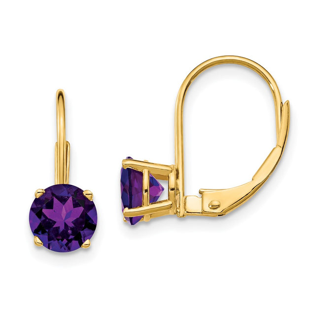 14k Yellow Gold Earrings Style XLB112AM - Classique Jewelry Inc.