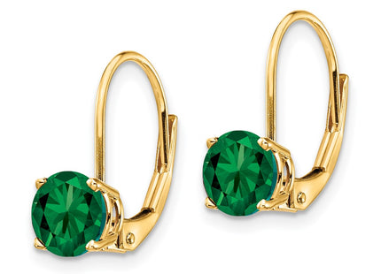 14K gold drop earrings, alternate view