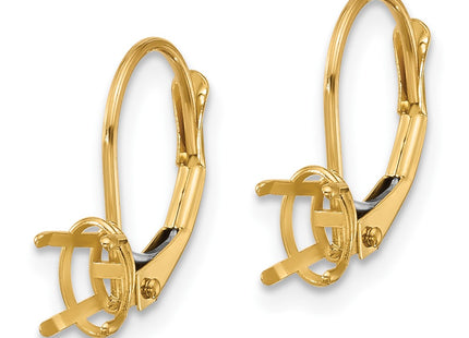 14k Yellow Gold Earrings Style XLB114 - Classique Jewelry Inc.