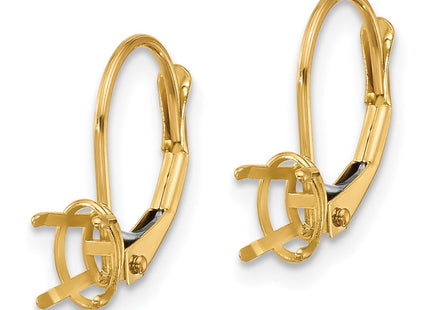 14K gold drop earrings, alternate view