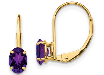14k Yellow Gold Earrings Style XLB114AM - Classique Jewelry Inc.
