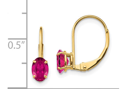 14k Yellow Gold Earrings Style XLB114CR - Classique Jewelry Inc.