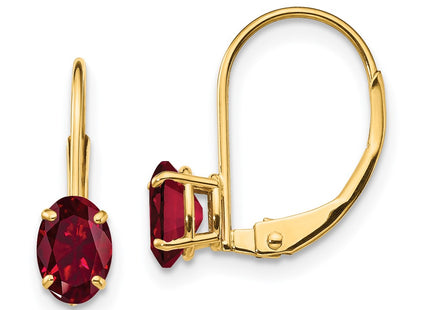 14k Yellow Gold Earrings Style XLB114CR - Classique Jewelry Inc.