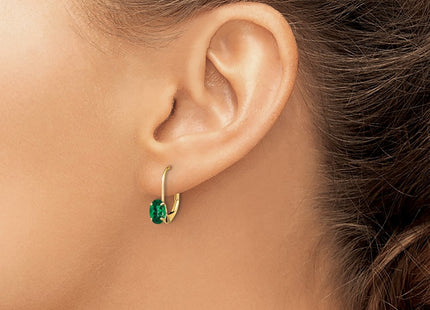 14k Yellow Gold Earrings Style XLB114MS - Classique Jewelry Inc.