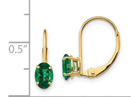 14k Yellow Gold Earrings Style XLB114MS - Classique Jewelry Inc.